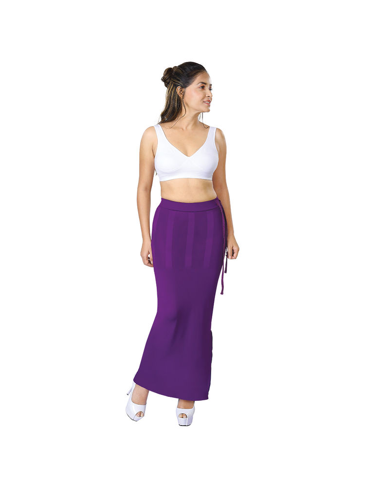 Dermawear Women's Saree Shapewear SS-406 - Purple-image-43