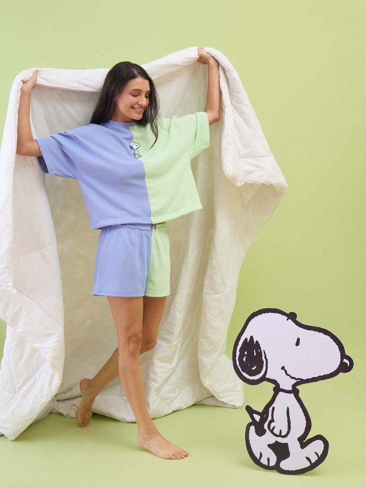 Sweet Dreams Womens Cute Snoopy T-Shirt with Shorts-picture-20