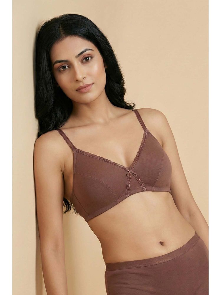 Zivame Double Layered Non Wired 3/4th Coverage T-Shirt Bra - Nutmeg-picture-33