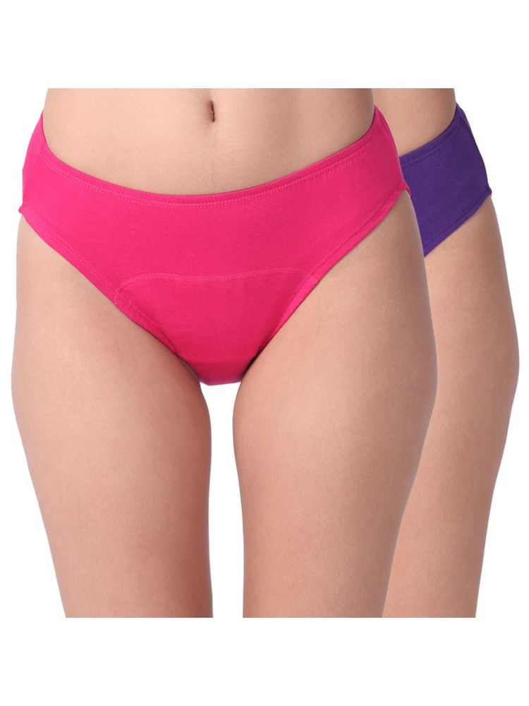 Adira Women's Value Pack of 2 Period Hipsters/Period Panty - Multi-Color-picture-22