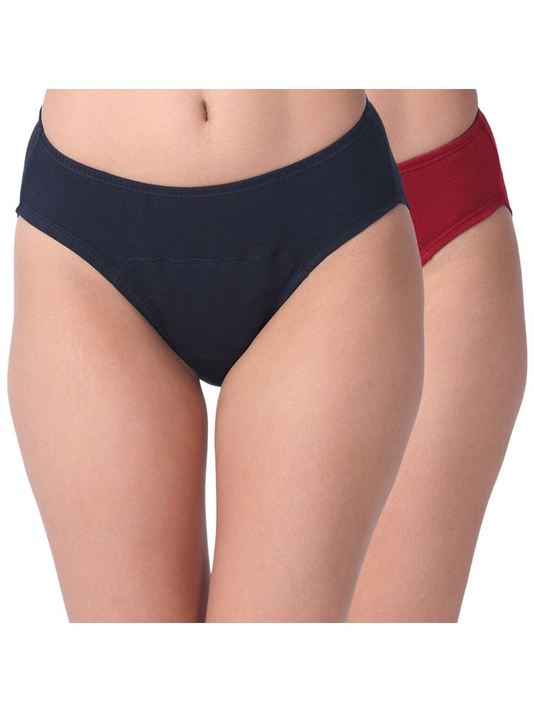 Adira Pack Of 2 Period Hipsters - Multi-Color-picture-19
