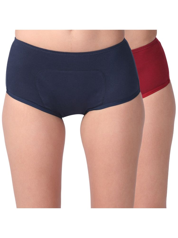 Adira Pack Of 2 Period Boxers - Multi-Color-image-6