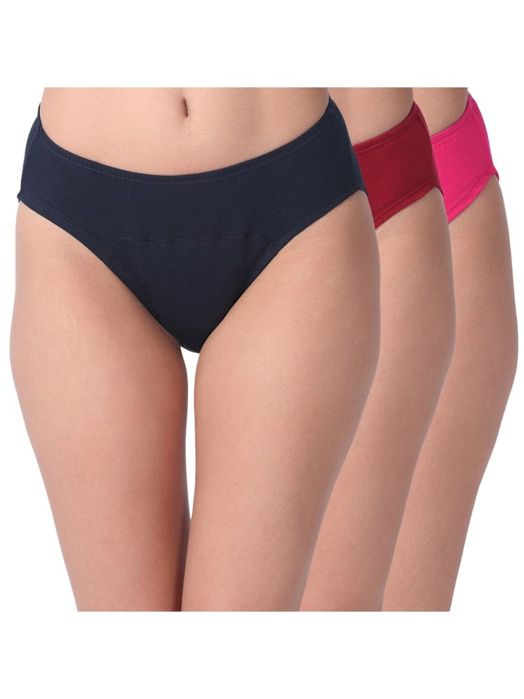 Adira Pack Of 3 Period Hipsters - Multi-Color-picture-24