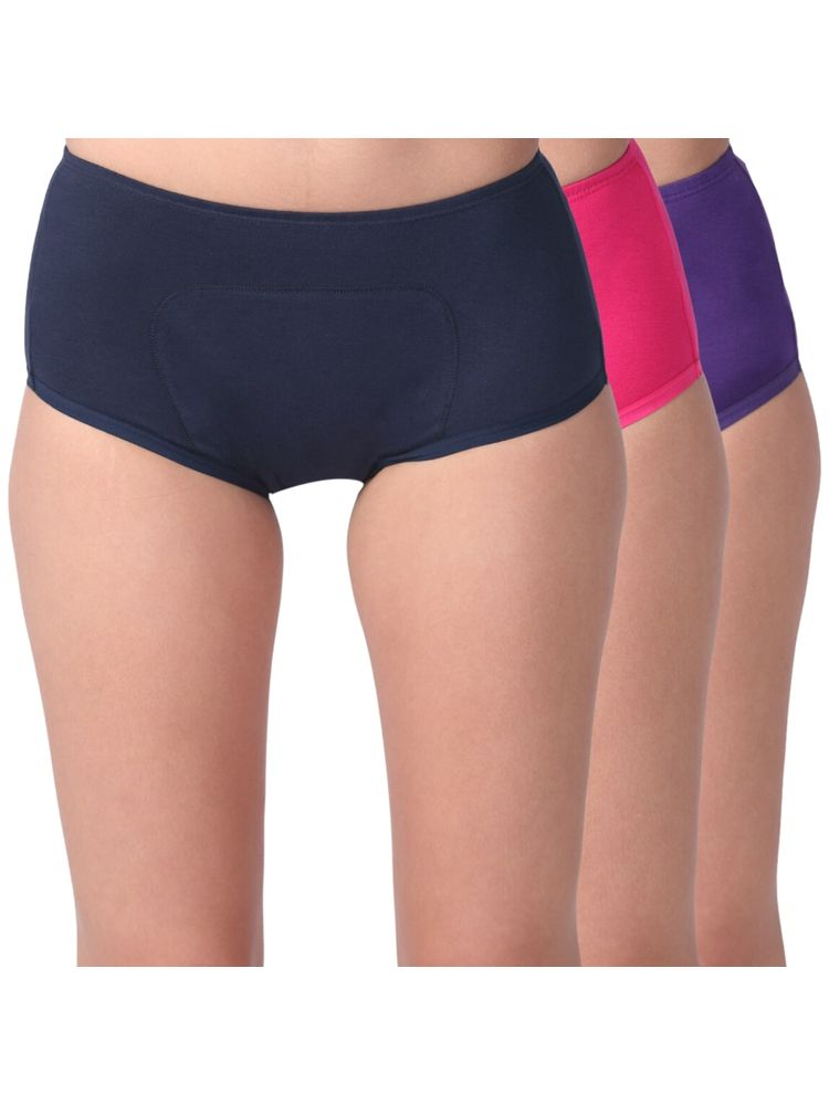 Adira Pack Of 3 Period Boxers - Multi-Color-image-4