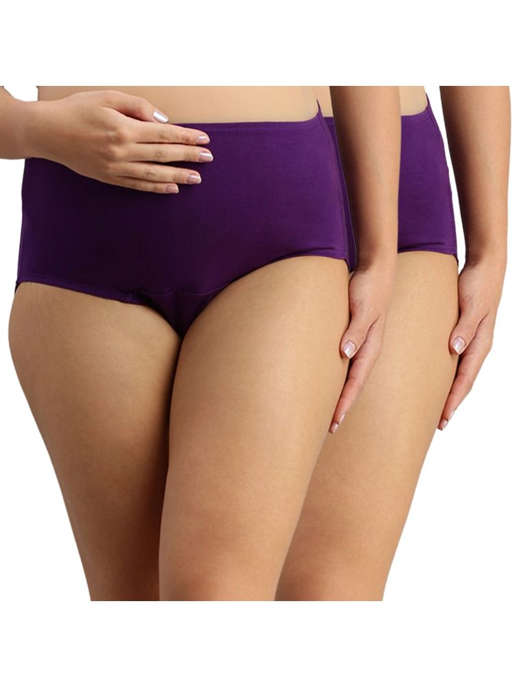 Morph Maternity Pack Of 2 Maternity Panties - Purple-picture-36