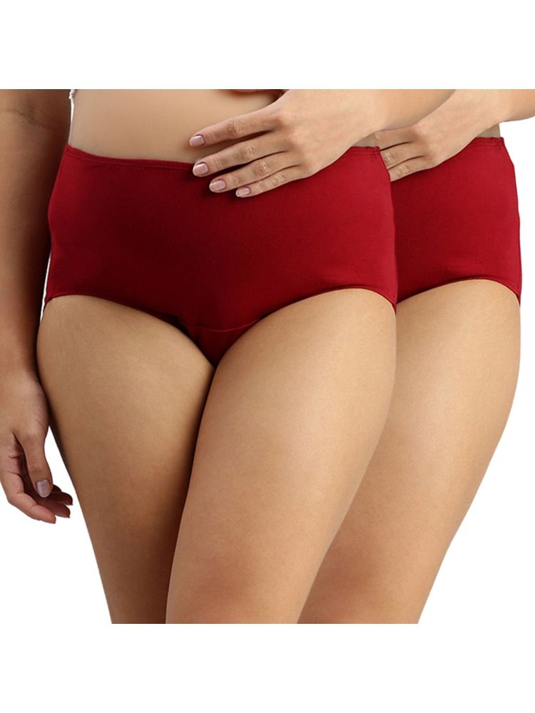 Morph Maternity Pack Of 2 Maternity Panties - Maroon-image-6