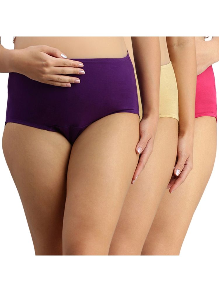 Morph Maternity Pack Of 3 Maternity Panties - Multi-Color-picture-35