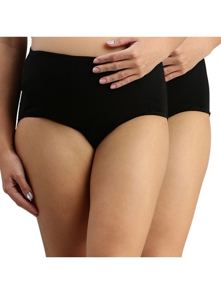 Morph Maternity Pack Of 2 Maternity Hygiene Panties - Black-picture-34