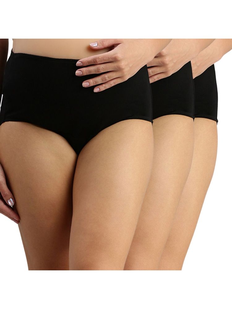 Morph Maternity Pack Of 3 Maternity Hygiene Panties - Black-picture-25