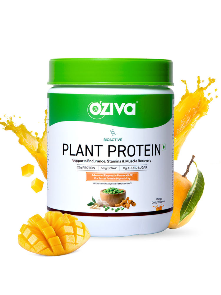 Oziva Bioactive Plant Protein For Better Muscle Recovery Mango Delight