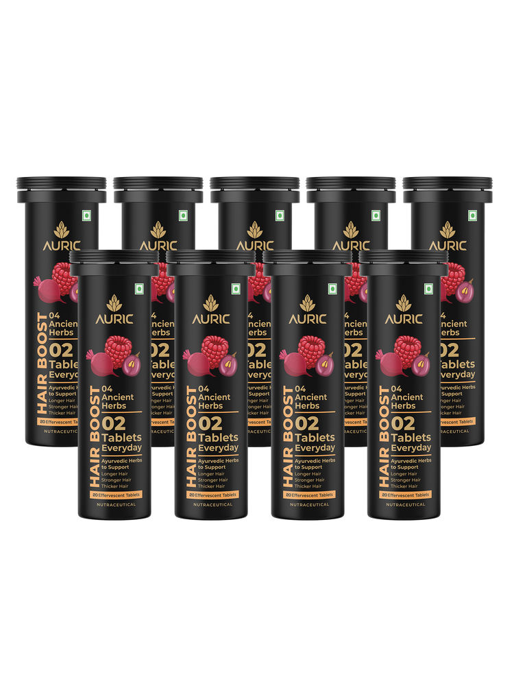 Auric Ancient Herbs Hair Boost Tablets - Pack Of 9-image-45