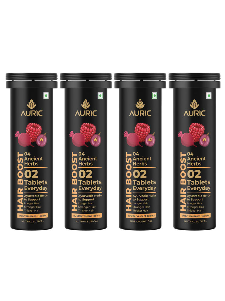 Auric Ancient Herbs Hair Boost Tablets - Pack Of 4-image-36