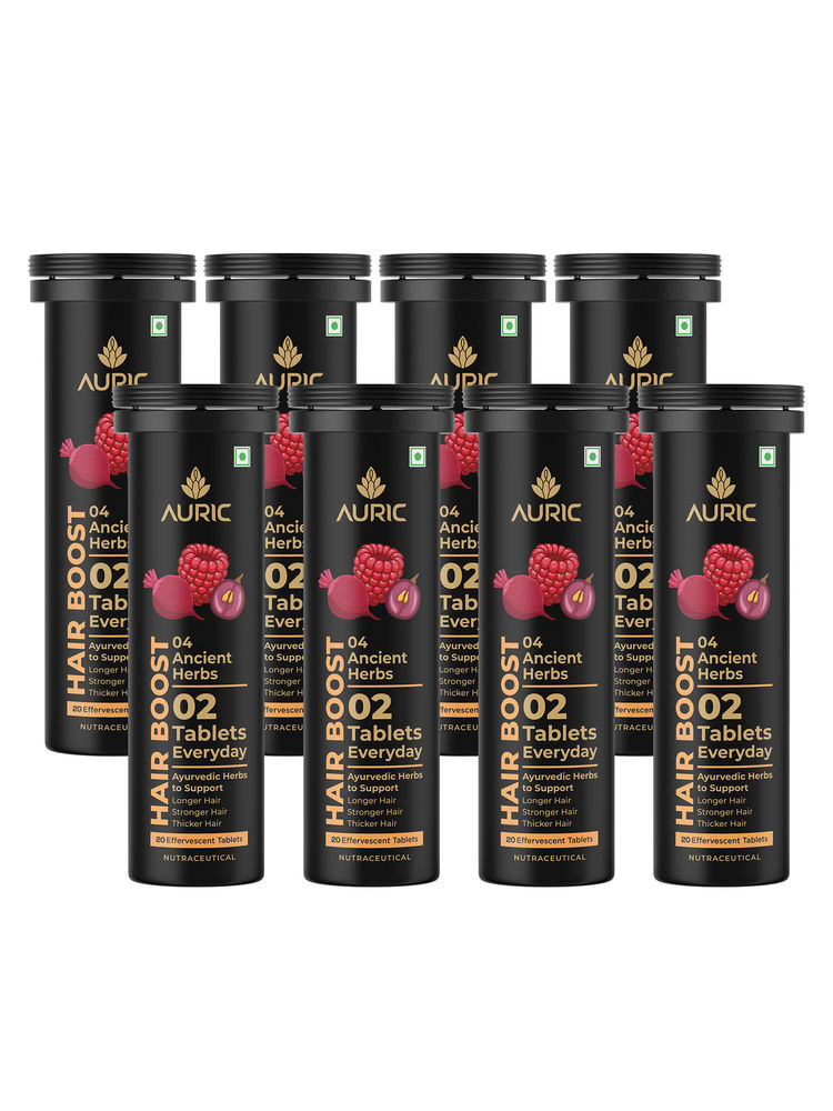 Auric Ancient Herbs Hair Boost Tablets - Pack Of 8-image-44