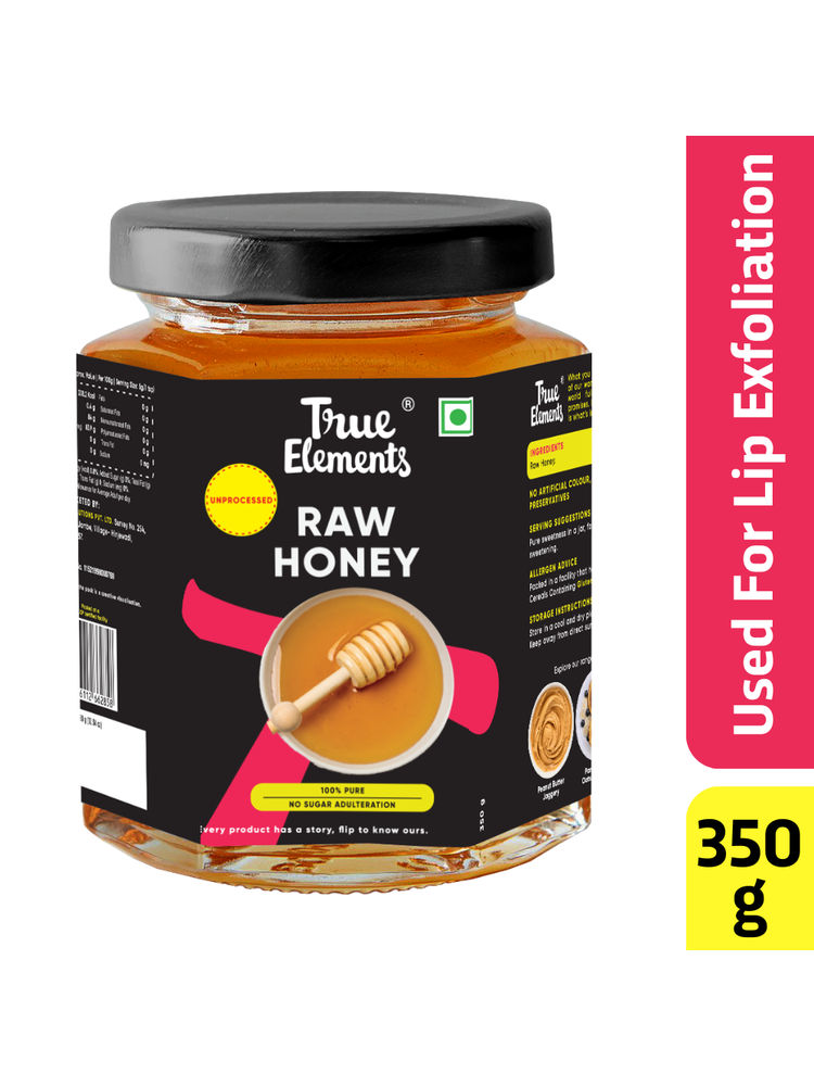 True Elements Raw Honey - Used For Lip Exfoliation