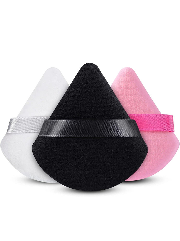 MEPOINT Makeup Triangle Powder Puff Colour May Vary - Pack Of 3-image-20
