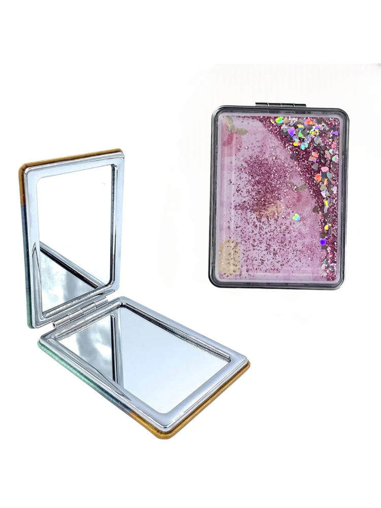 MEPOINT Compact Makeup Mirror Mini Portable Double-Sided 2X Magnifying
