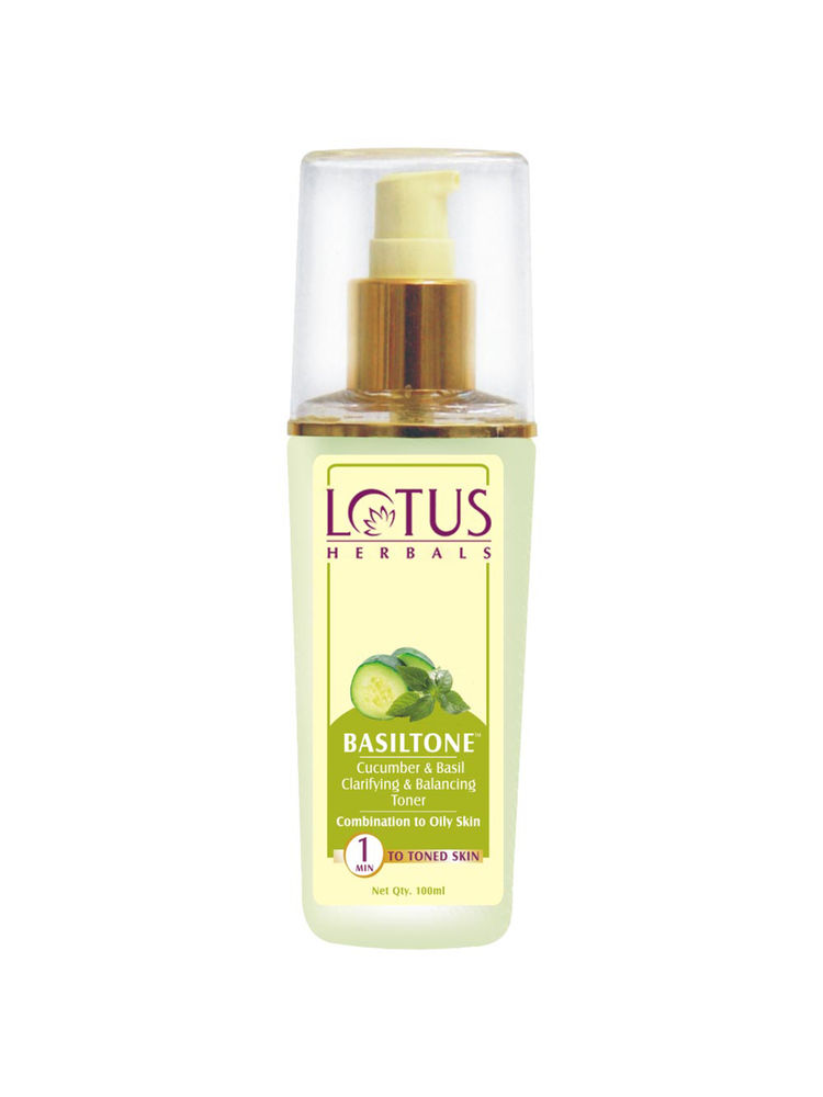 lotus herbals Lotus Herbal Basiltone Cucumber & Basil Clarifying & Balancing Toner-picture-14