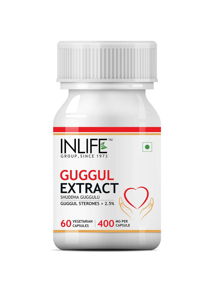 Inlife Guggul Extract with 2.5% Guggul Sterones Supplement 400mg-picture-0