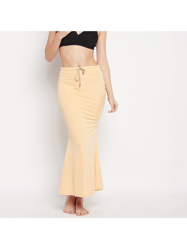 Secrets By ZeroKaata Women Nude Solid Mermaid Fit Saree Petticoat