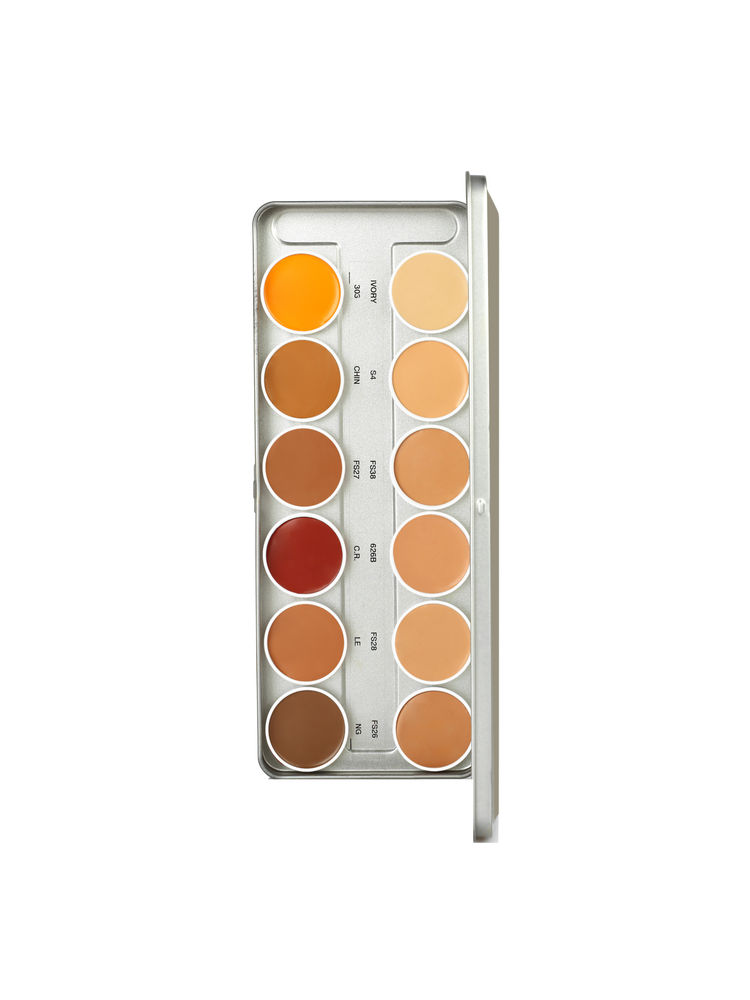 Stars Cosmetics 12 Colour Shades Palette For Face Makeup Matte Finish - Multicolor