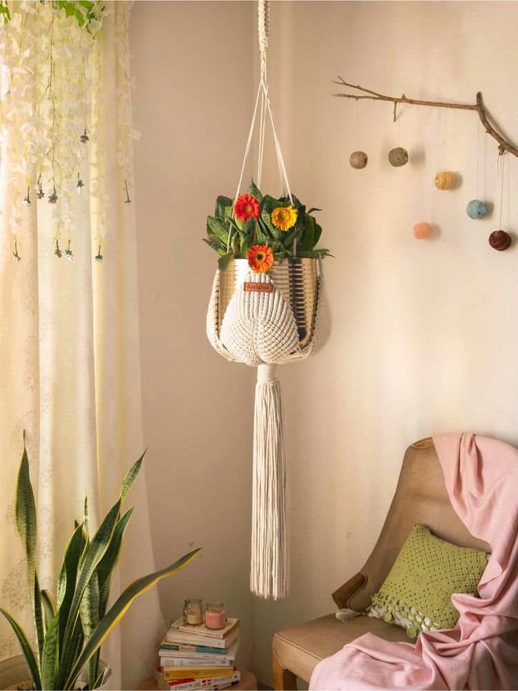 Karighar Boho Braid Plant Hanger-picture-18