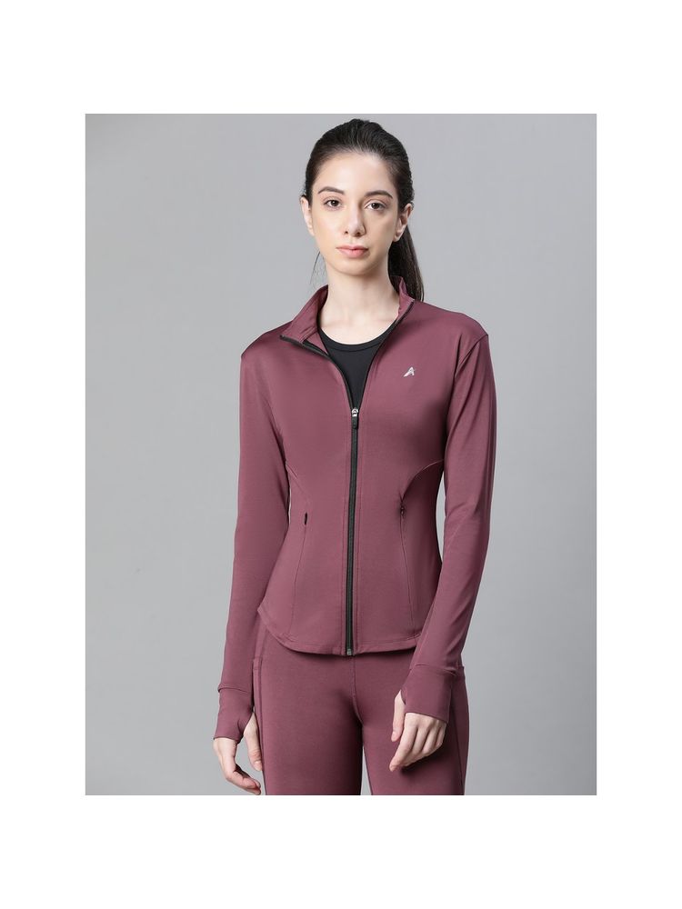 Athlisis Zippered Quick Dry Running Fitness Sports Peach Jacket-picture-11