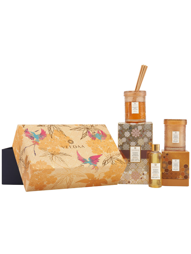 Veedaa Candles Bombay Orange Bourbon Duo Gift Set-picture-12