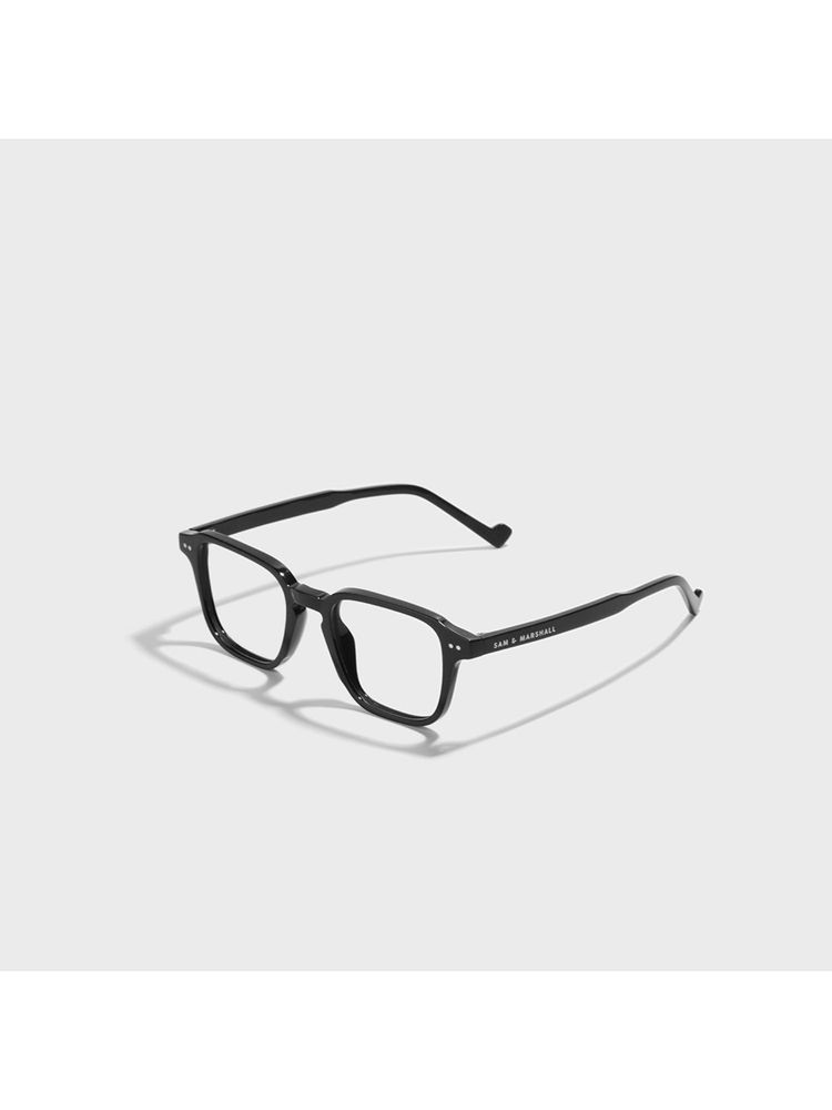 SAM AND MARSHALL Ember Prescription Friendly Acetate Black Frame Square Computer Glasses-image-0