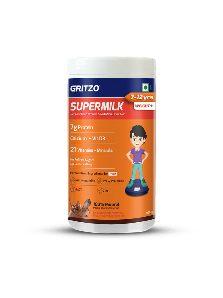 Gritzo Supermilk Weight+ (7-12Y), 7G Protein - Double Chocolate-image-32