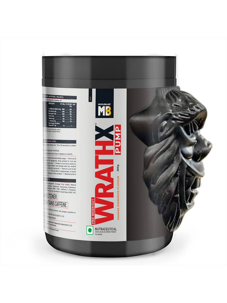 MuscleBlaze Wrathx Pump Pre Workout With Nitrosigine & L-Citrulline