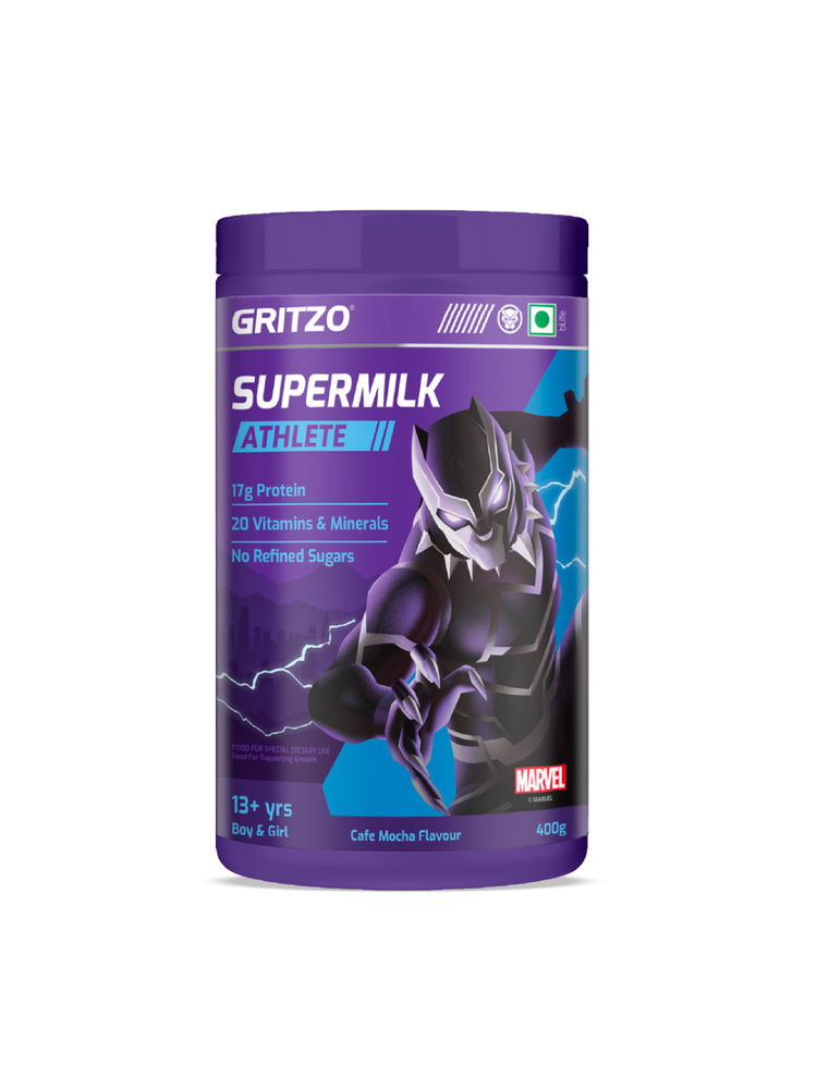 Gritzo Supermilk Athlete Black Panther (13+), 17G Protein - Cafe Mocha-picture-13