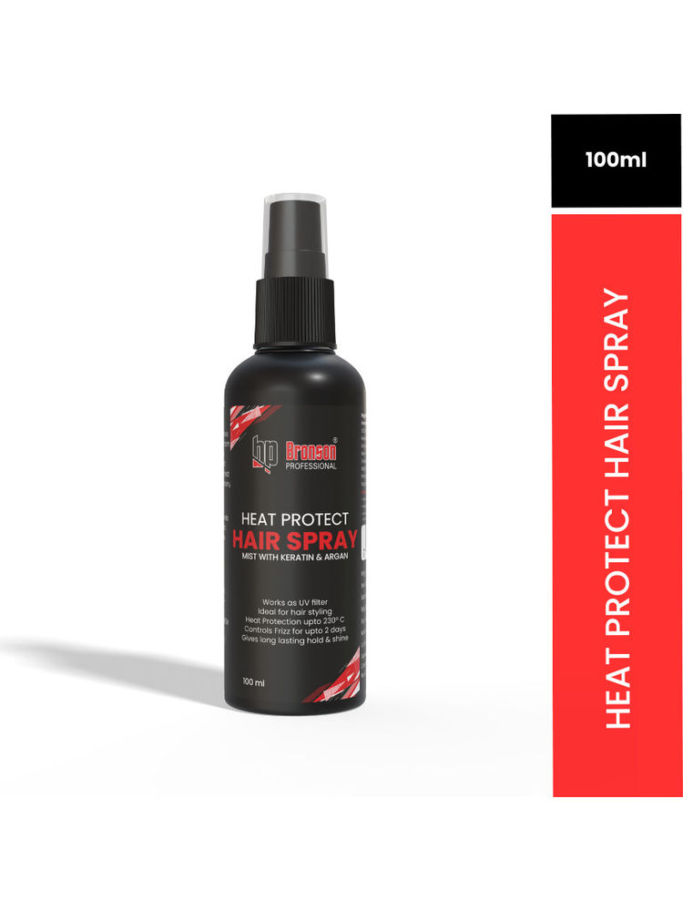 Bronson Professional Heat Protect Hair Spray Mist With Keratin And Argan