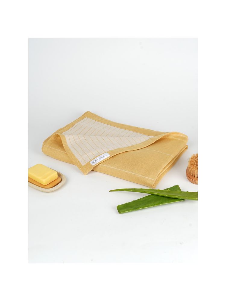 Doctor Towels Aloevera Double Cloth Bath Towel Sunset Yellow (M)-image-14