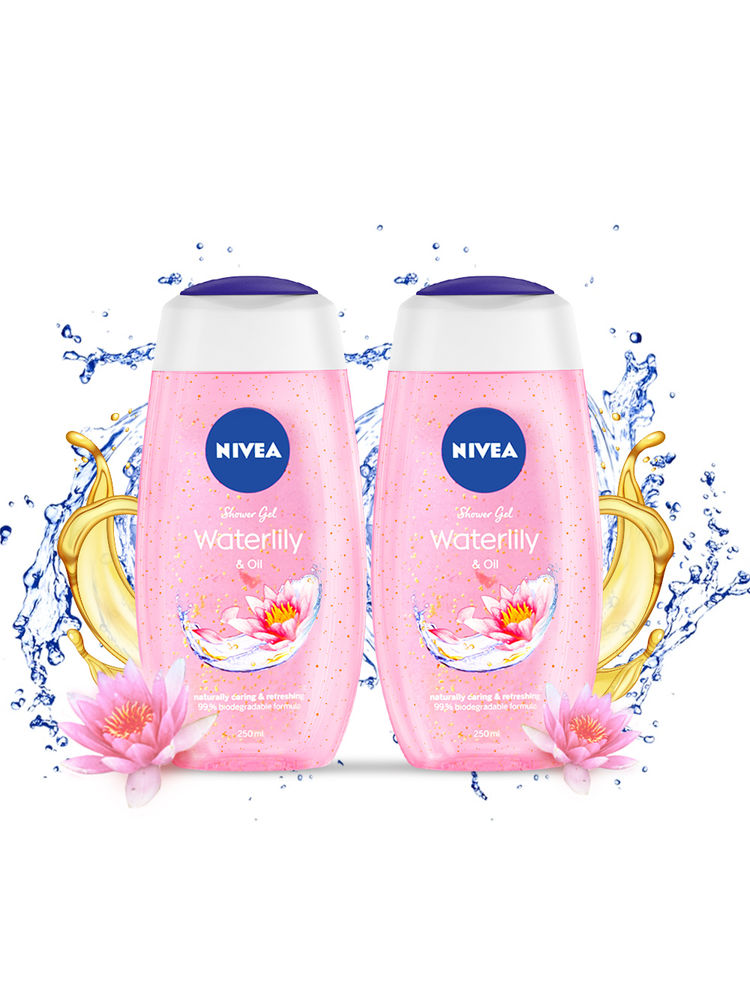 NIVEA Refreshing Body Wash Combo With Waterlily Extract & Care Oil-picture-8