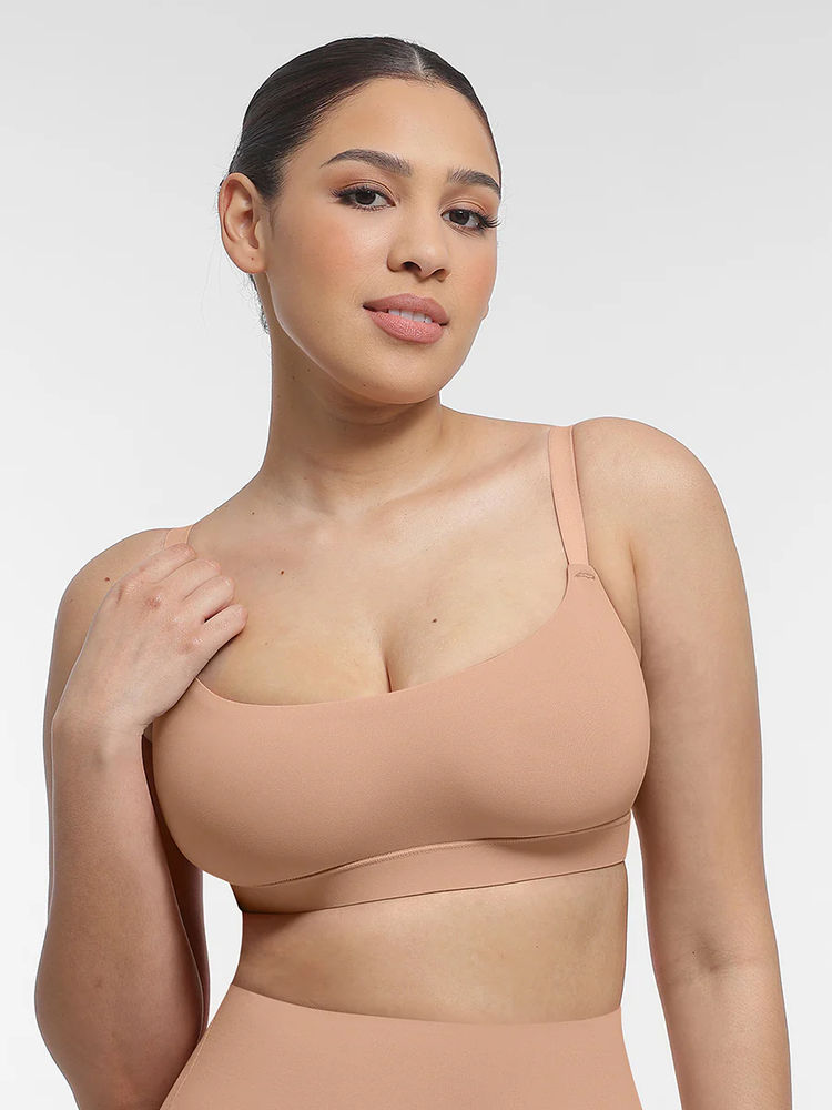 Shop The Edit Beige Solid Regular Fit Bra-picture-13