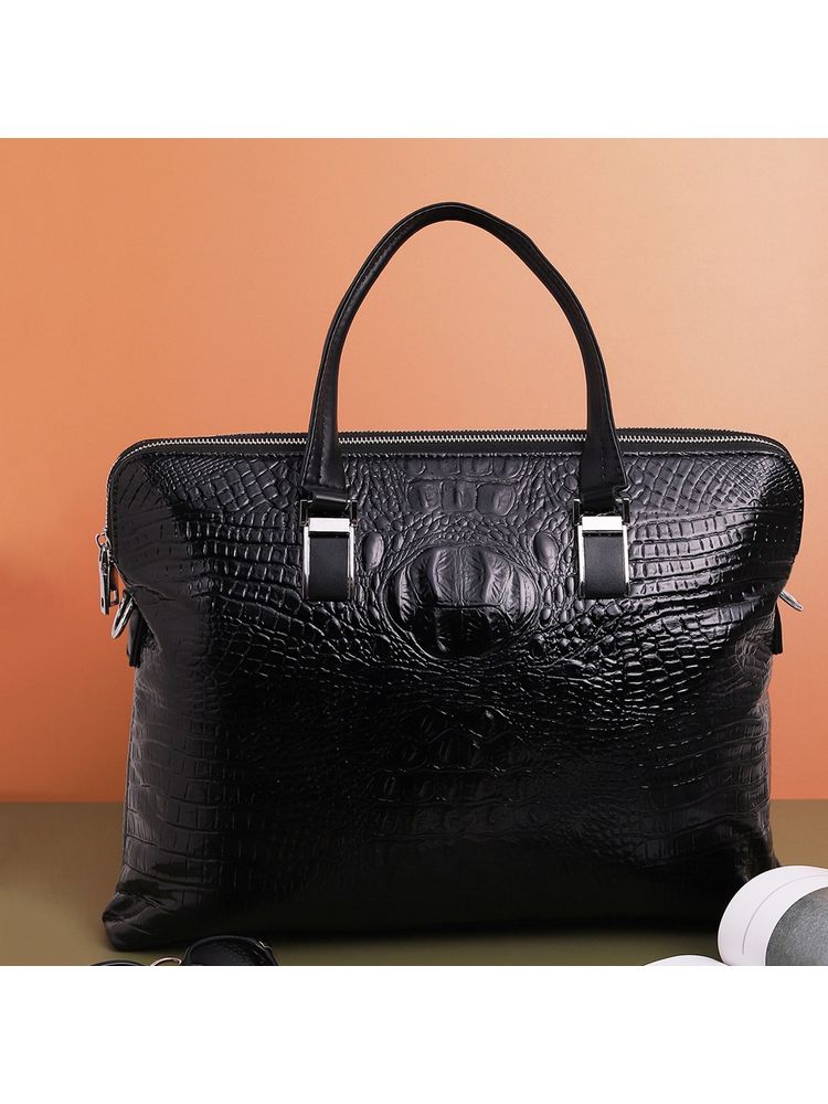 Haute Sauce Women Textured Black Laptop Bag-image-44