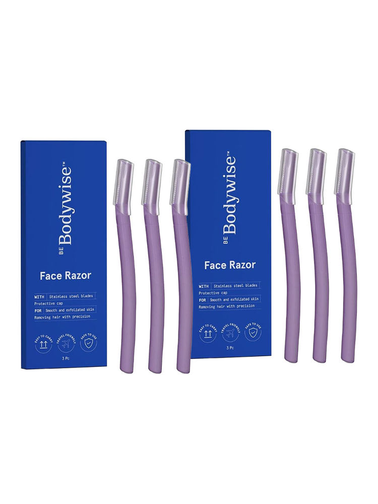Be Bodywise Reusable Face Razor For Women - Pack Of 6-picture-28