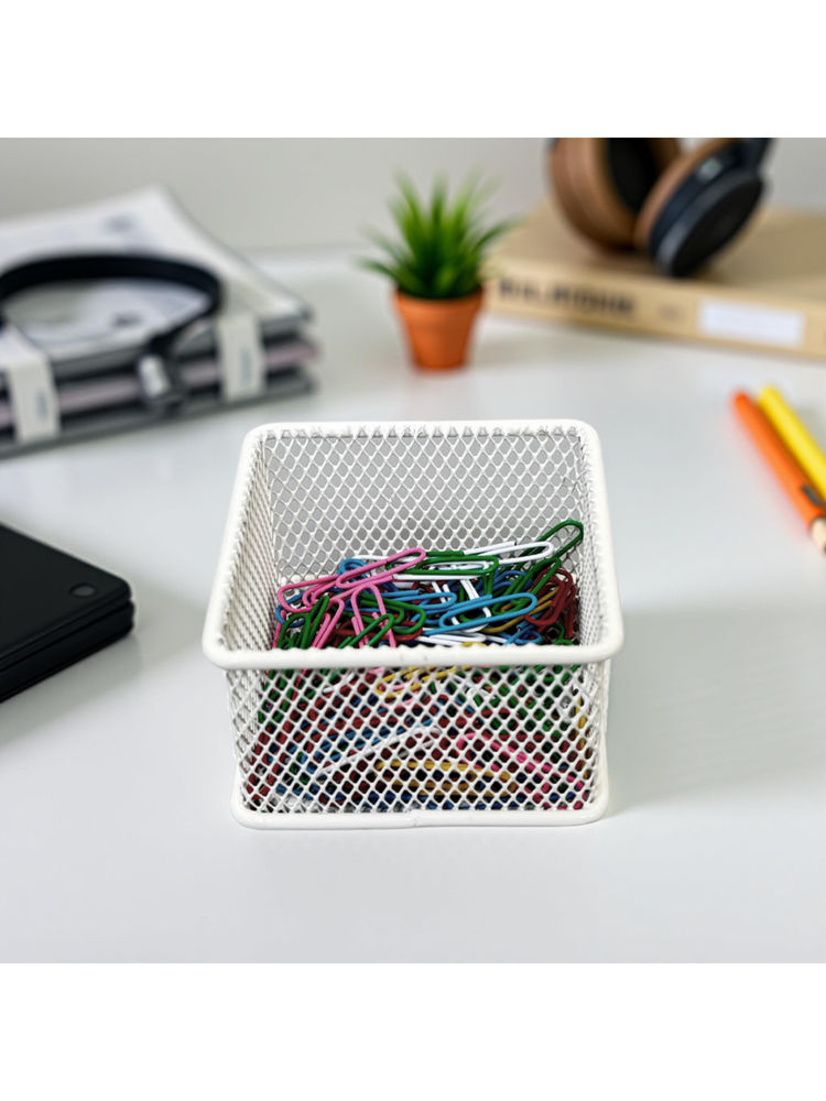 STOR Ecru White Stackable Mesh Organiser-picture-15