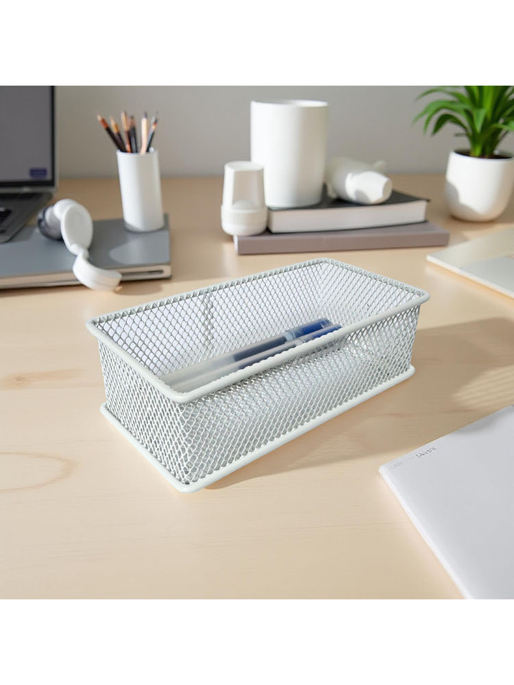 STOR Ecru White Stackable Mesh Organiser-image-34
