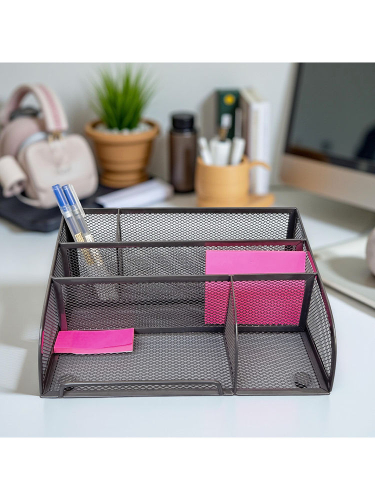 STOR Ash Black Metal Mesh Desk Organiser-picture-26