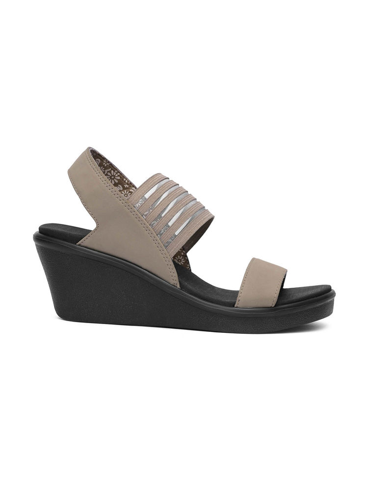 SKECHERS Womens RUMBLE ON Dark Taupe Wedges Heels-image-48