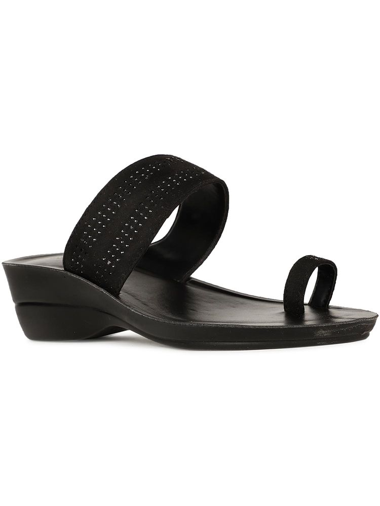 Bata Women’s S Toe Ring Wedges Heels - Black-picture-14