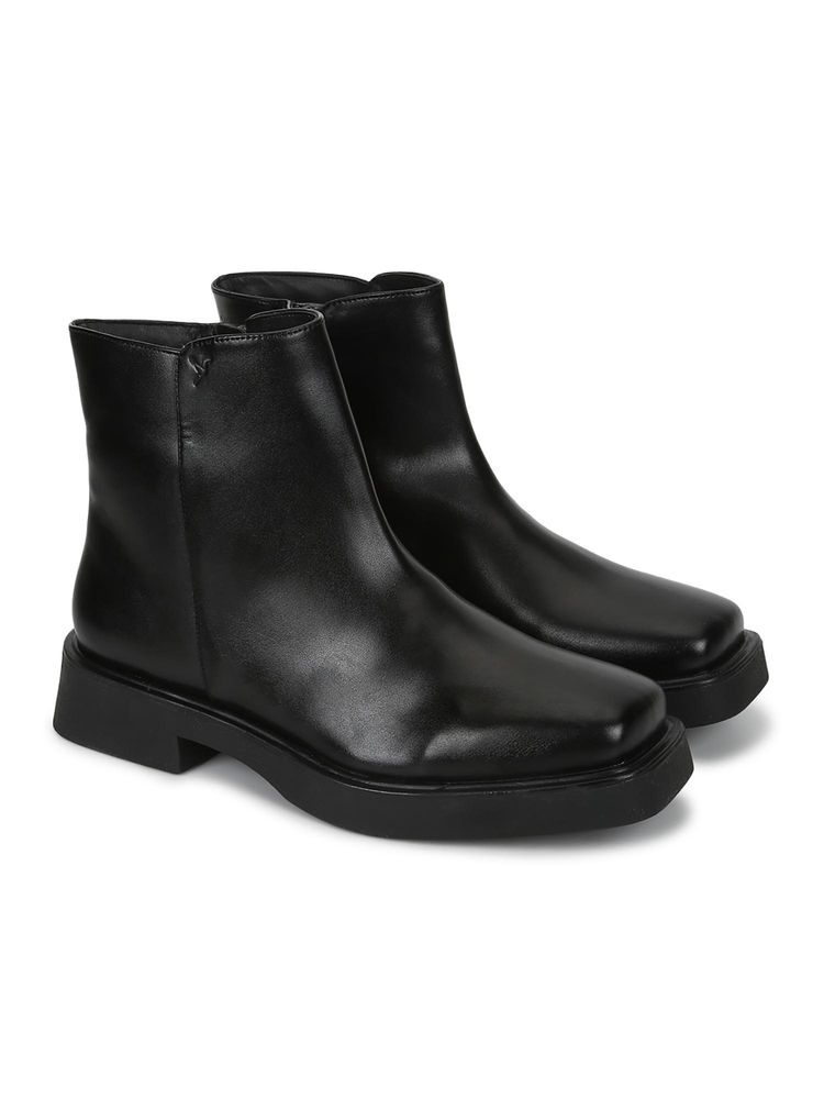 Yoho Women High Casual Boots - Black-image-15