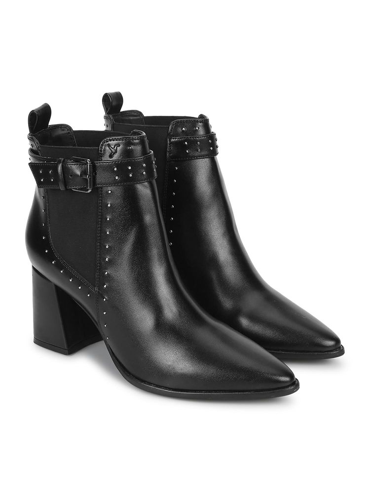 Yoho Women High Buckle Boots - Black-picture-23
