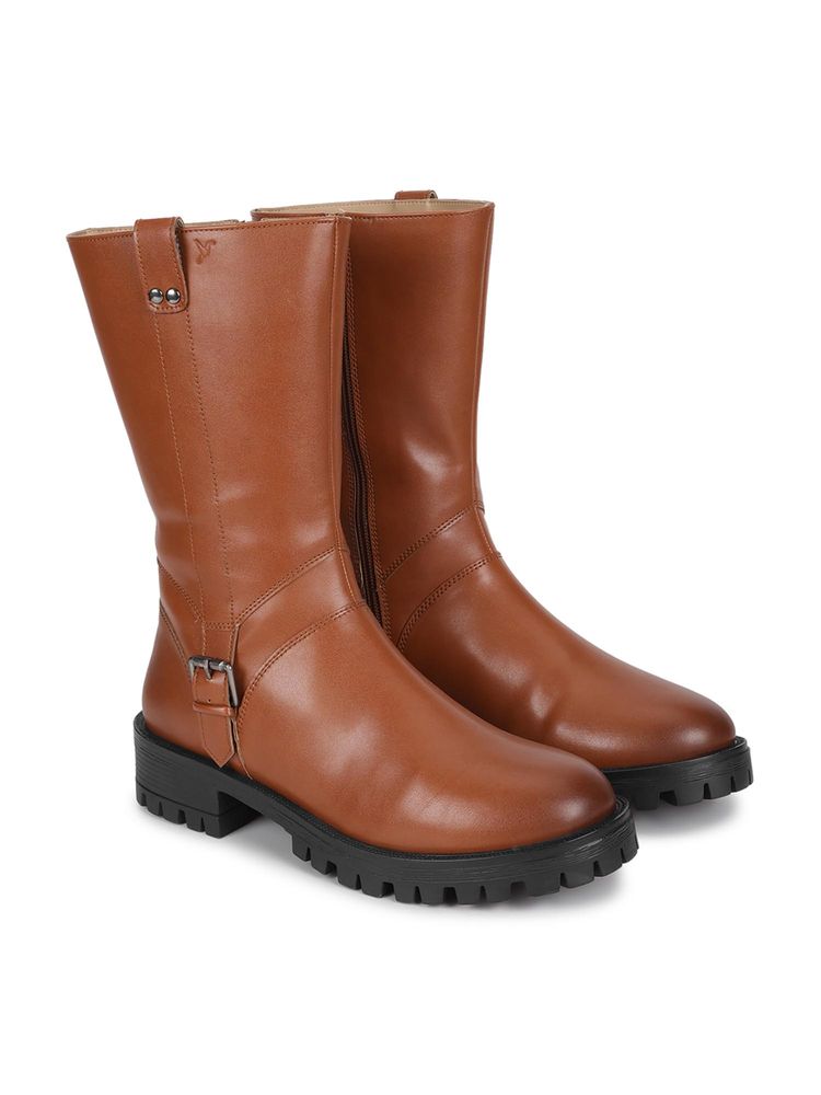 Yoho Women High Casual Boots - Tan-picture-36