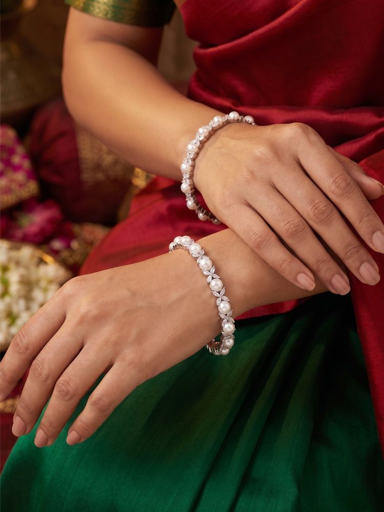 Nuyug Pearlora Marquise Bloom Bangles-picture-26