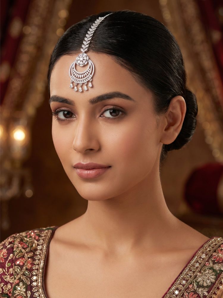 Nuyug Moonstone Majesty Maang Tikka-picture-48