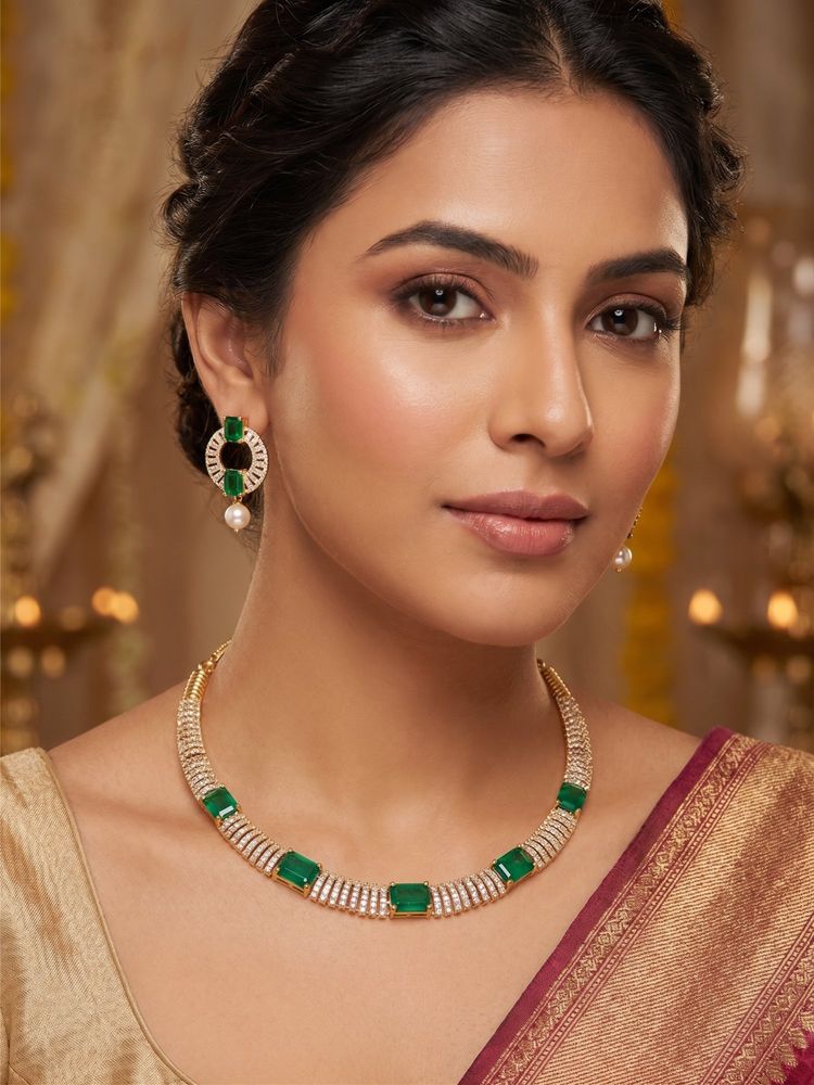Nuyug Emerald Aura Necklace Set-picture-31
