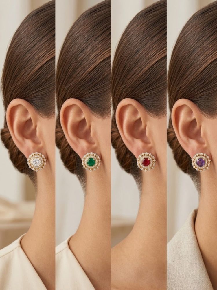 Nuyug Signature 4-In-1 Stud Earrings-picture-24