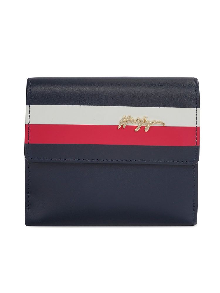 tommy hilfiger accessories Tommy Hilfiger Lithgow Women Small Flap Wallet with Sling - Navy (Set of 2)-picture-21